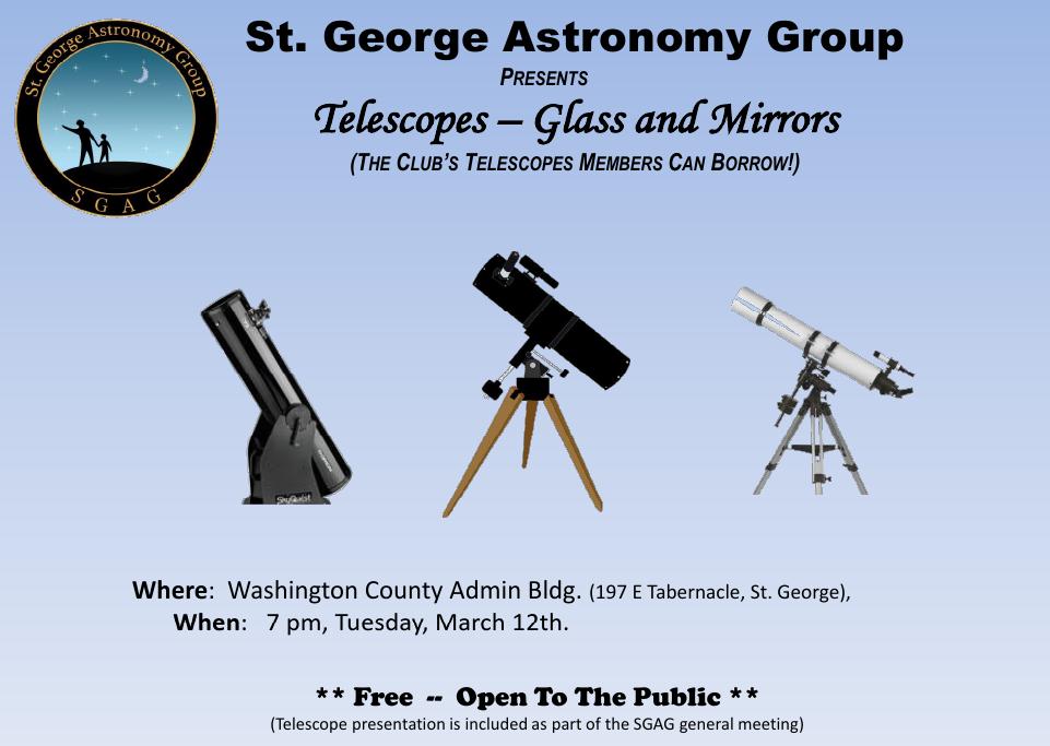 Telescopes - Glass & Mirrors
