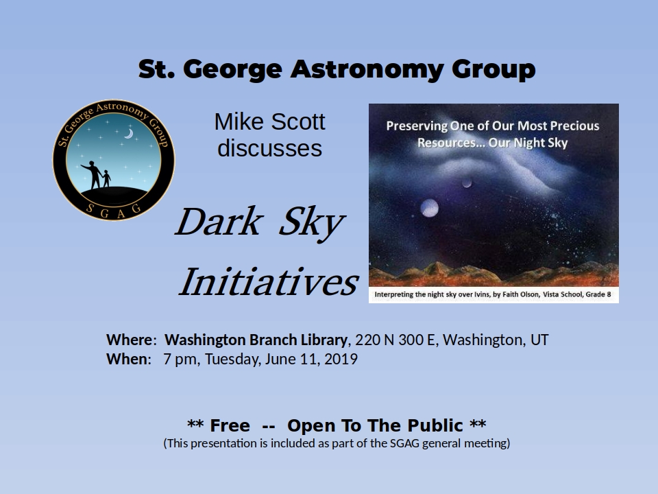 Mike Scott - Utah Night Sky Initiative